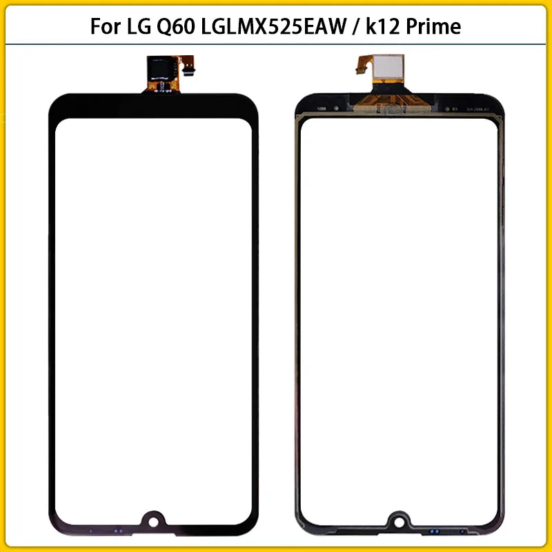 Dėl LG K12 Premjero LMX525BAW X525 Jutiklinio Ekrano Skydelis Jutiklis skaitmeninis keitiklis Priekinis Stiklas, Išorinis Lęšis LG Q60 Touch Pakeisti