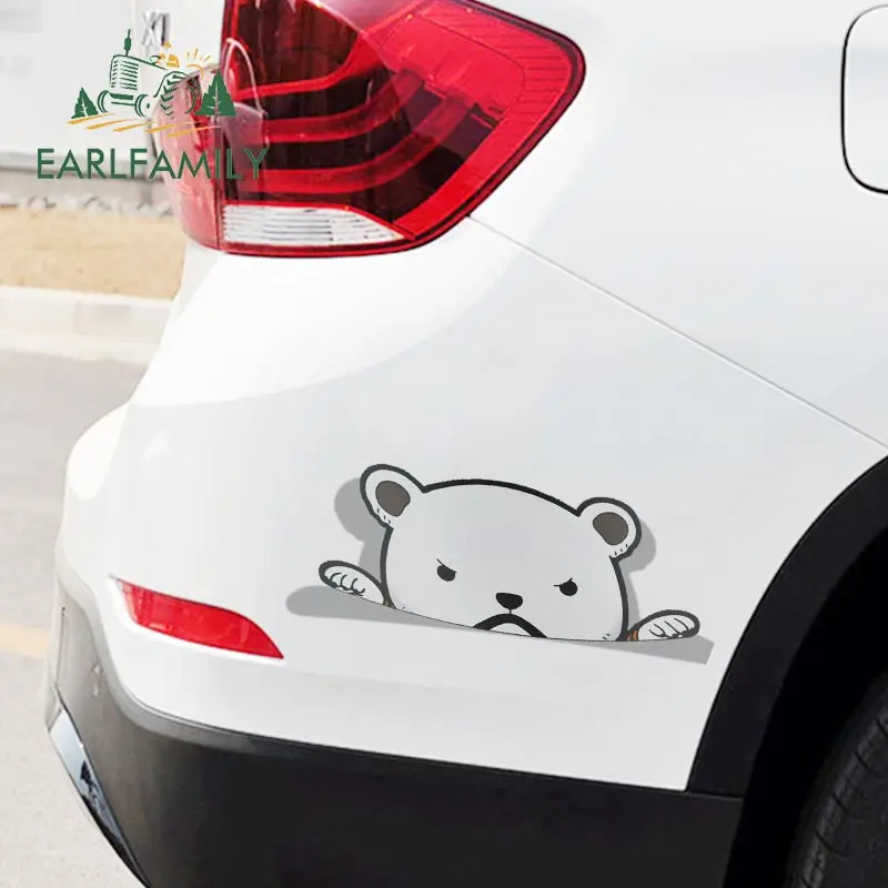 EARLFAMILY 13cm x 7.2 cm Cartoon Automobilių Lipdukai Bepo Peeker Žvilgtelėti Anime Vinilo JDM Window Kamieno Nešiojamas Decal Automobilių Reikmenys