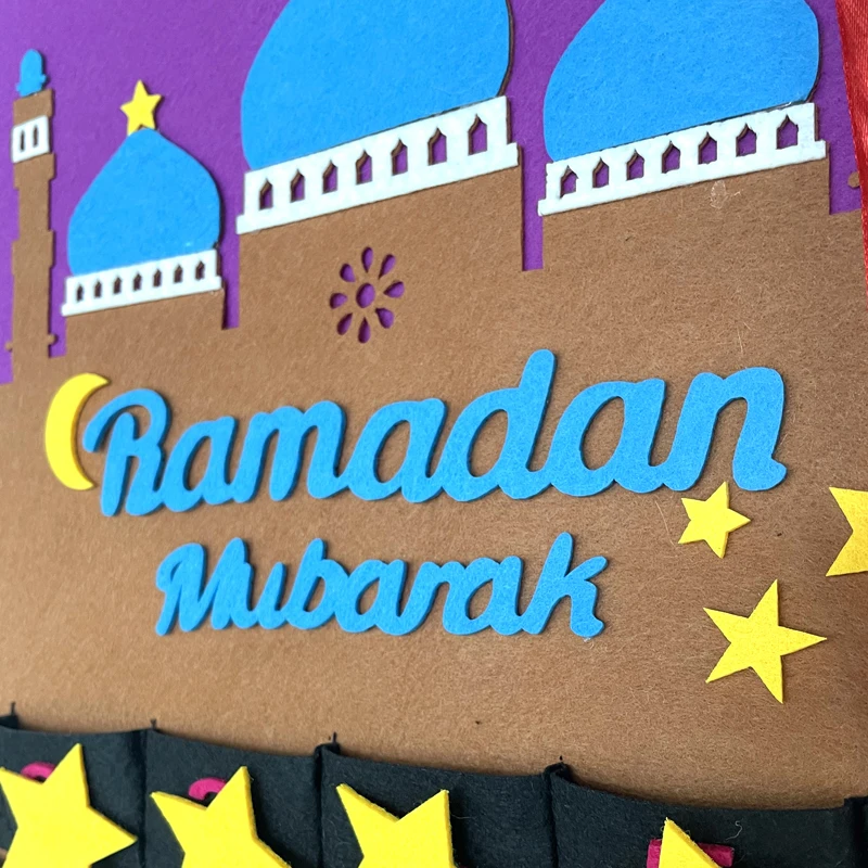 Eid Mubarakas Dekoro Calendrier Ramadanas Kalender Islamo Musulmonų Festivalis Šalis Tiekia Atgalinės Atskaitos Advento Kalendorius Kabo Vaikams Dovanos