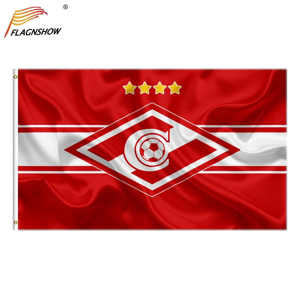 FC Spartak Moscow Vėliavos rusijos Futbolo Čempionato Klubas Poliesterio Spausdinami Šaligatvio Apdaila