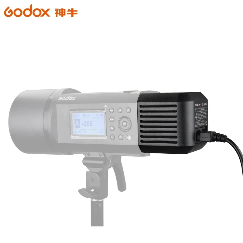 GODOX AC-26 KINTAMOSIOS srovės Maitinimo Adapteris Su Maitinimo Kabelis Ad600b Ad600bm Ad600m Ad600 Ad600Pro Pliūpsnio temperatūra XPLOR 600 