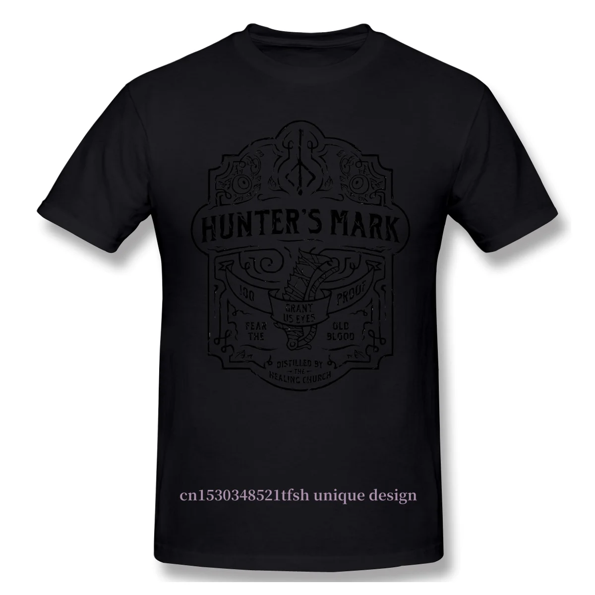 Hunter ' s Ženklo Viskio - Bloodborne Anime Drabužių Dizainas Tamsoje Sielas Nuotykių Žaidimai Bloodborne Medvilnės Vyrų T-Shirt