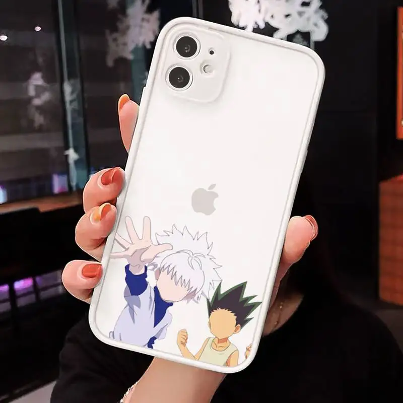 HUNTER x HUNTER HxH Gon Killua Anime Telefono Atvejais Matinis iPhone 12 Mini 11 Pro XR XS Max 7 8 Plus X Kietajame KOMPIUTERIO Galinį Dangtelį