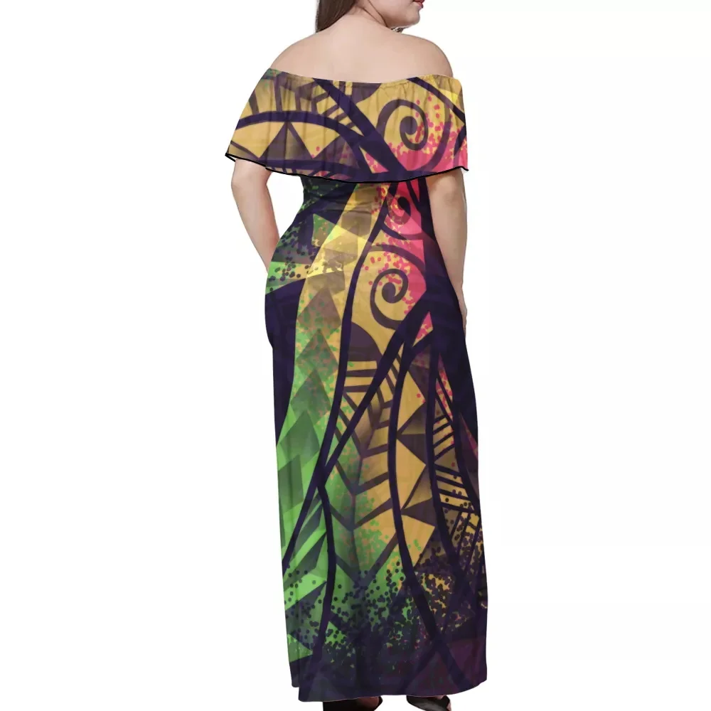 Hycool Naują Atvykimo 2021 M. Vasarą Polinezijos Suknelė Vestido Slim Prarasti Atsitiktinis Moterų Drabužių Kratinys Vestidos Suknelės, Plius Dydis