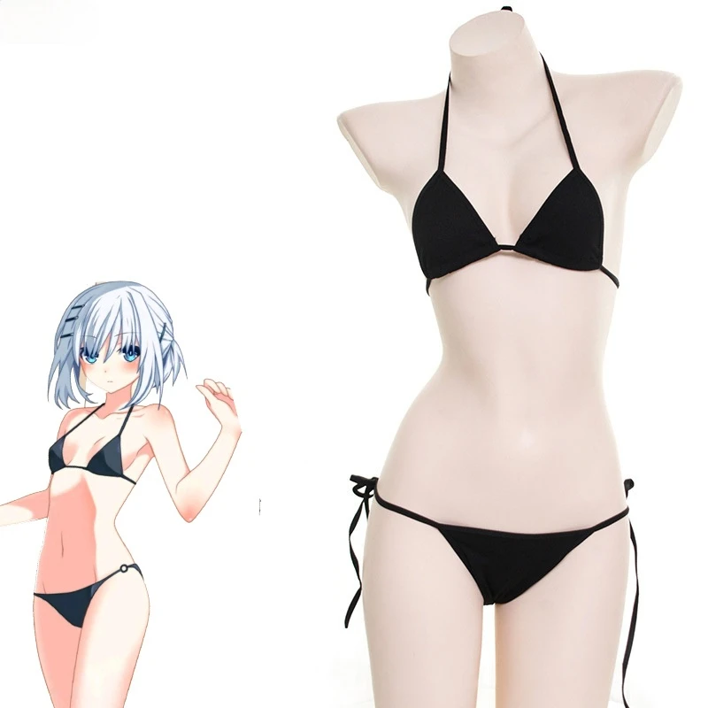 Japonų Anime DATA GYVENTI Tobiichi Origami Bikini maudymosi kostiumėlį, Kostiumą Vasaros Paplūdimio Studentų Mergina maudymosi Kostiumėliai Vienodas Cosplay