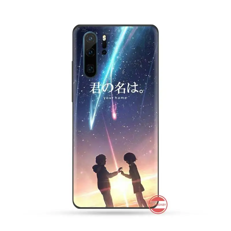 Japonų Anime, Jūsų Vardą Minkštos Gumos Telefono Dangtelis Huawei P9 P10 P20 30 Pro Lite smart Mate 10 Lite 20 Y5 Y6 Y7 2018 2019