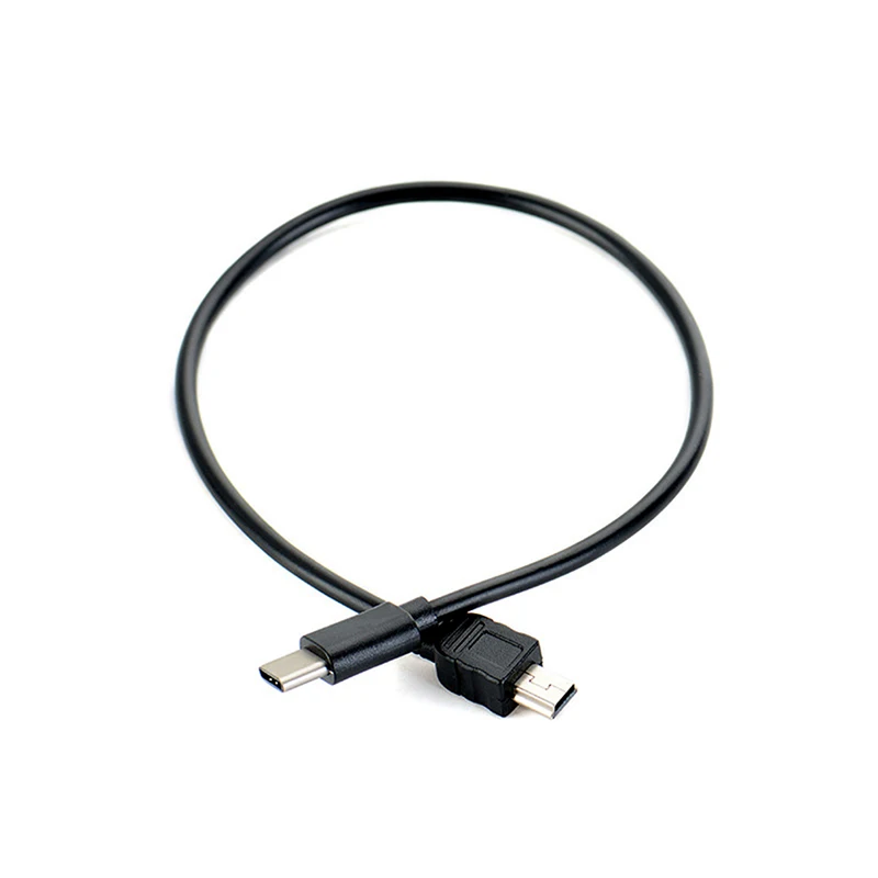 Karšto pardavimo 1pc USB Tipas-c, Mini USB Kabelis, USB-C Vyrų į Mini-B Male Konverteris Adapteris Sukelti Duomenų Kabelis 30cm