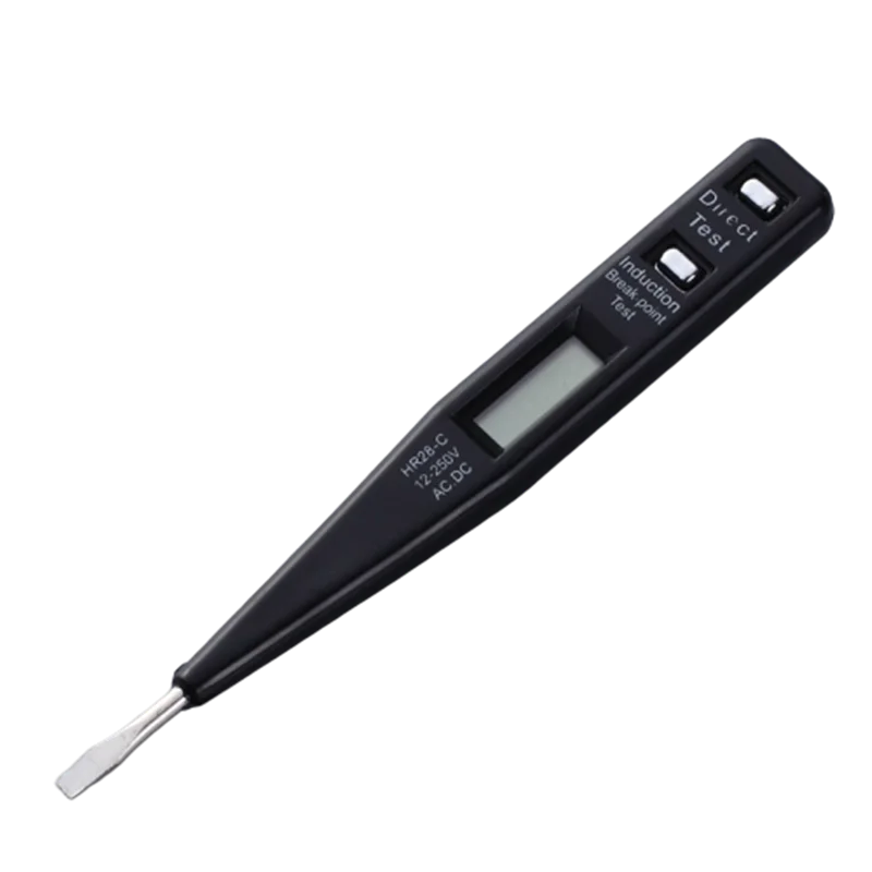 Karšto Pardavimo Elektros Indikatorius voltmetras Testeris Pen Digital Voltmeter 12V-250V AC/DC Maitinimo Lizdas, Detektorius, Jutiklis Testeris Pen