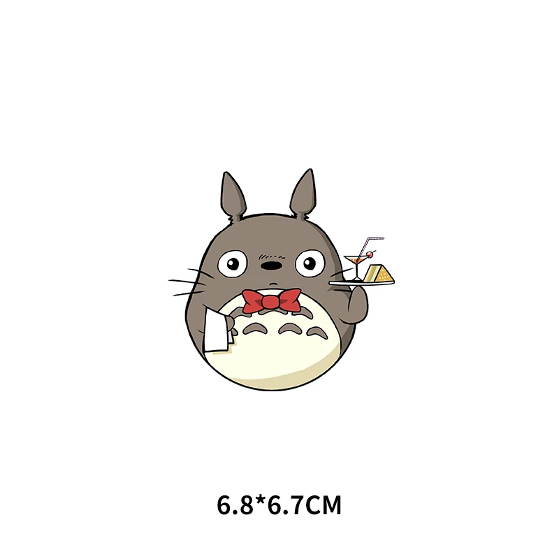 Kawaii Mano Kaimynas Totoro Pleistras Geležies Šilumos Perdavimo Lipdukai, Vaikams Drabužiai, marškinėliai Geležies-perdavimo Animacinių filmų Vinilo Aplikacijos