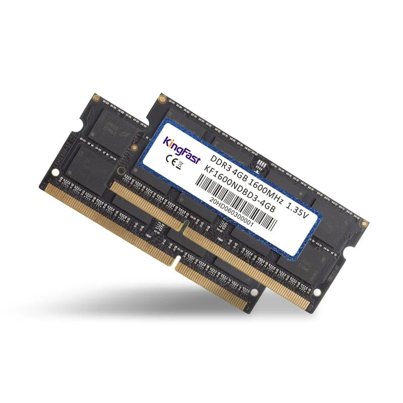 KingFast RAM DDR3 4GB DDR3L 8GB 1 600mhz 204Pin 1.35 V SODIMM Module 1600 MHz Nešiojamojo kompiuterio Atmintinė, Nešiojamąjį kompiuterį