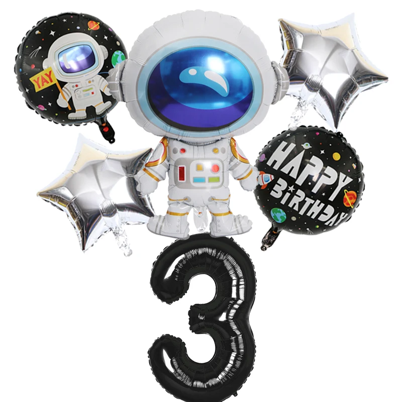 Kosmoso Šalies Astronautu balionas Raketų Folija Balionai Galaxy Temą Šalis Berniukas Vaikams Gimtadienio Dekoro Dovanos, helio globals