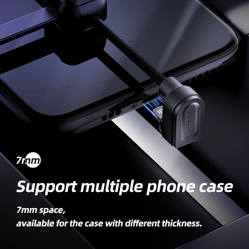 KUULAA Nailono USB Kabelis iPhone Kabelių 11 XS Max XR X 8 7 6 Plius 6S 5 S Plius 