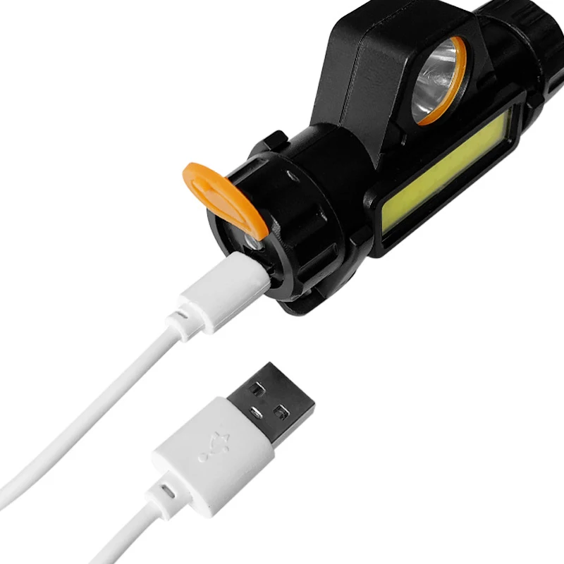 Lauko Kempingas Nešiojamas Mini XPE+COB LED Žibintai USB Įkrovimo Žvejybos Žibintai Žibintuvėlis Universalus Dviračių Priedai