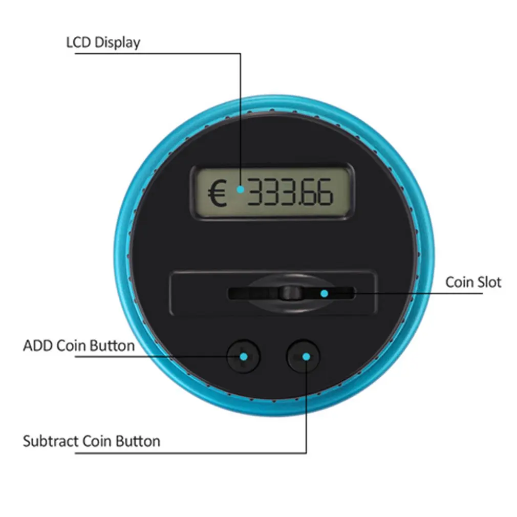 LCD Ekranas taupyklė Elektroninės Skaitmeninės Skaičiavimo Monetų Banko Pinigų Taupymo Dėžutė Jar Counter Banko Box-Geriausia Dovana