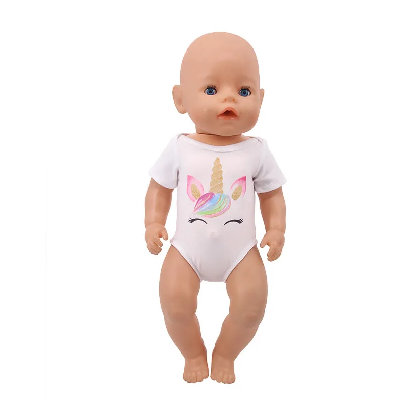 Lėlės Drabužių Vienaragis Undinė Maudymosi 18 Colių Amerikos&43CM Reborn Baby Naujas Gimęs Zaps Kartos Supjaustyti Lėlės Aksesuaras Mergina Žaislai