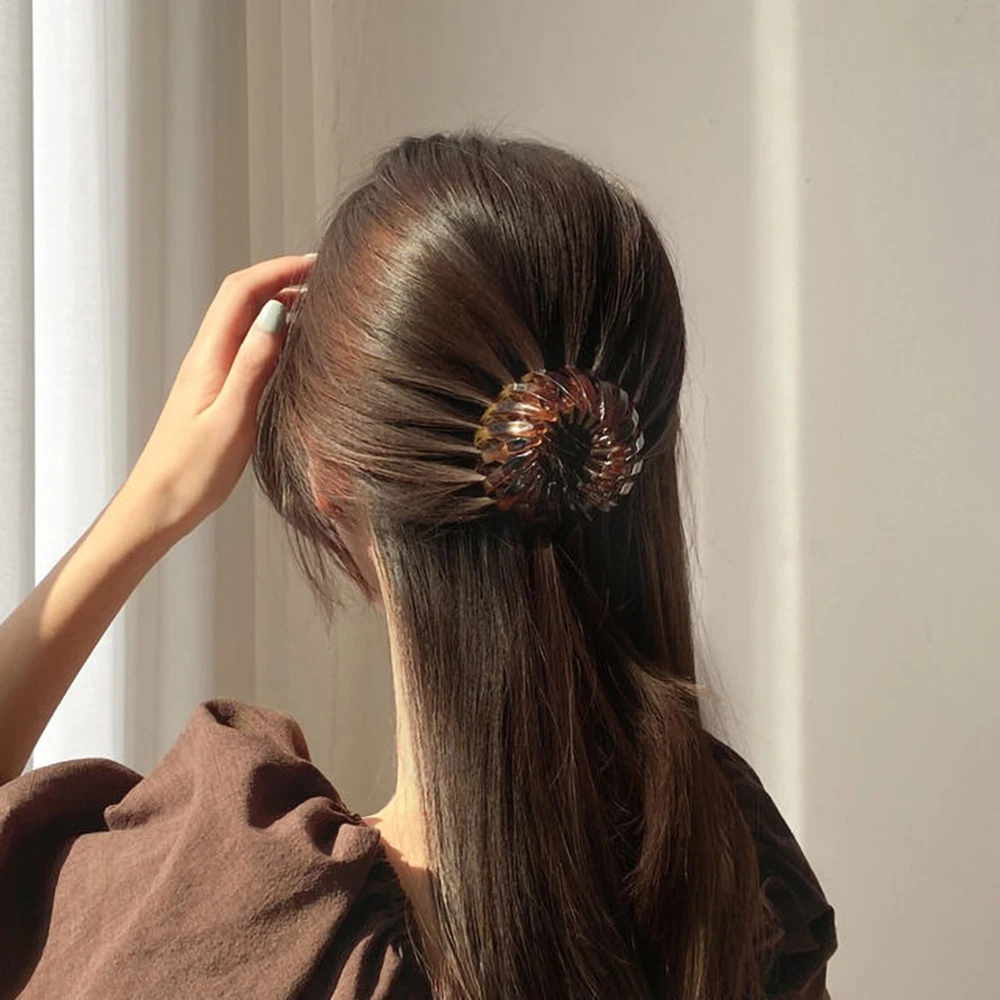 Mados Tingus Surišti Į Arklio Savininkas Plaukų Clips Moterų Elegantiškas Akrilo Moliūgų Plečia Staigius Plokštė Hairgrab Moterų Plaukų Aksesuarai