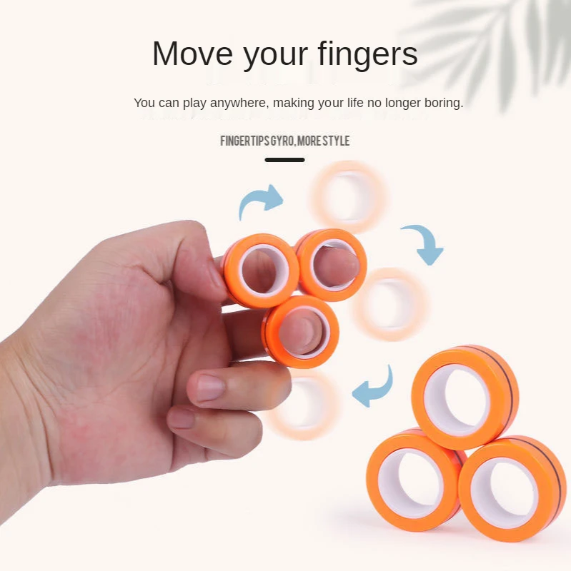 Magnetinis žiedas Fidget Suktuko magnetinis žiedas Įtempių žaislas dropshipping 2021 geriausiai parduodamų produktų nerimo ir streso pagalbos