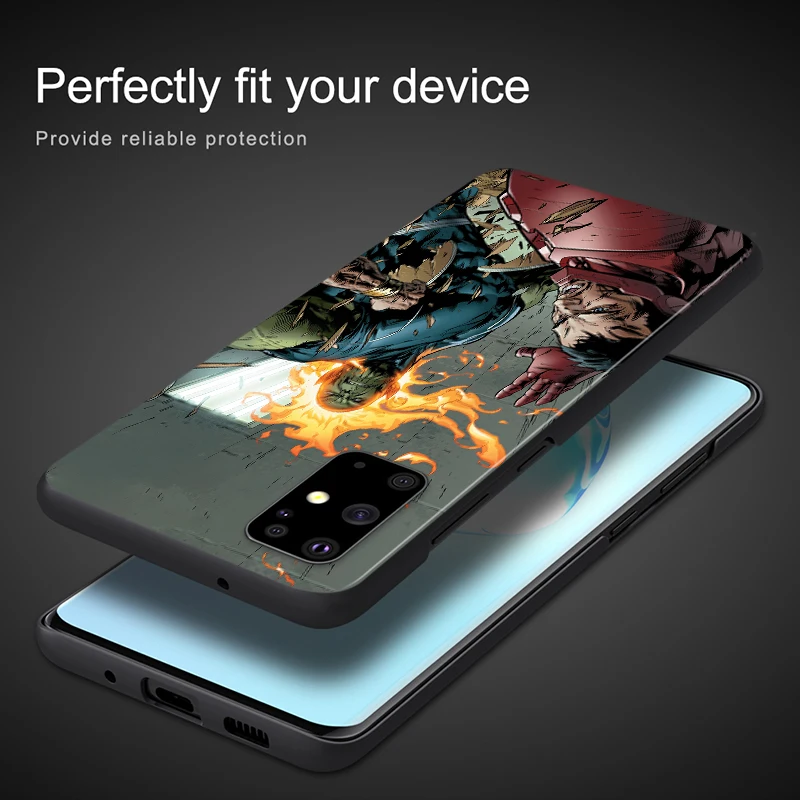 Marvel Herojus Keršytojas atsparus smūgiams gaubtas, skirtas Samsung Galaxy S20 S21 FE S10 Ultra Lite 5G S10E S8 S9 Plus Black Telefono dėklas