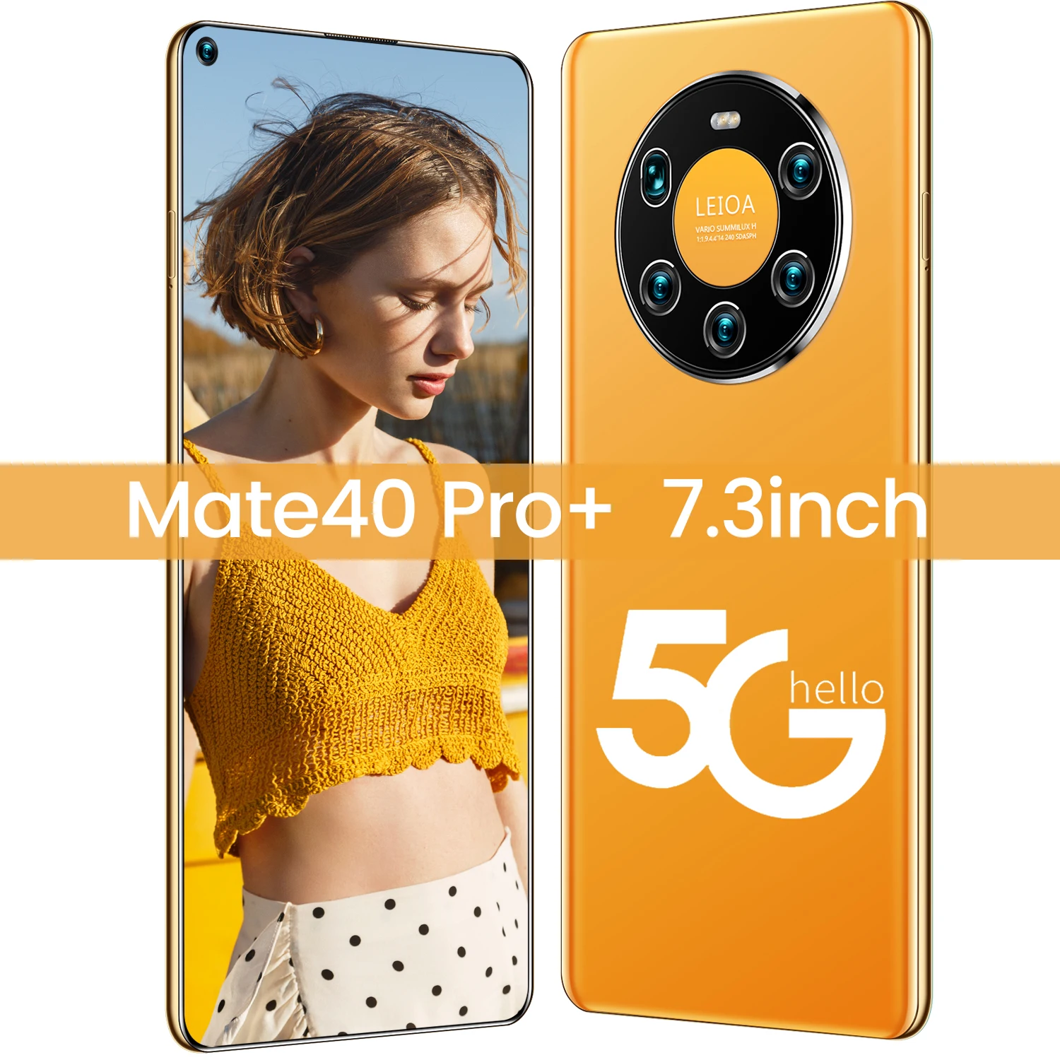 Mate40 Pro+ HUAWE Pasaulio Versija Išmanųjį telefoną 7.3 Colių Full Screen Deka Core 6000mAh 12 GB 512 GB 4G LTE 5G Tinklas Mobilusis Telefonas