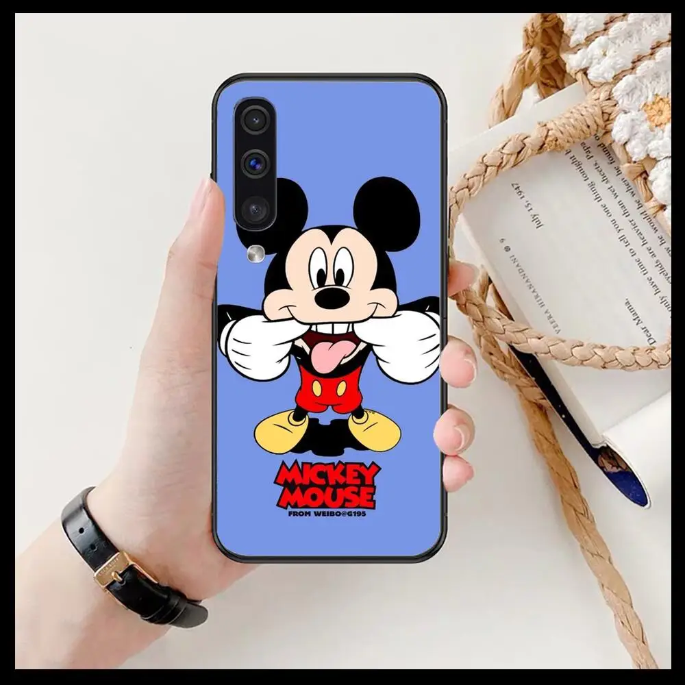 Mielas Mickey Minnie Telefono dangtelį korpuso SamSung Galaxy S 8 9 10 20 21 S30 Plius Krašto E S20fe 5G Lite Ultra black soft