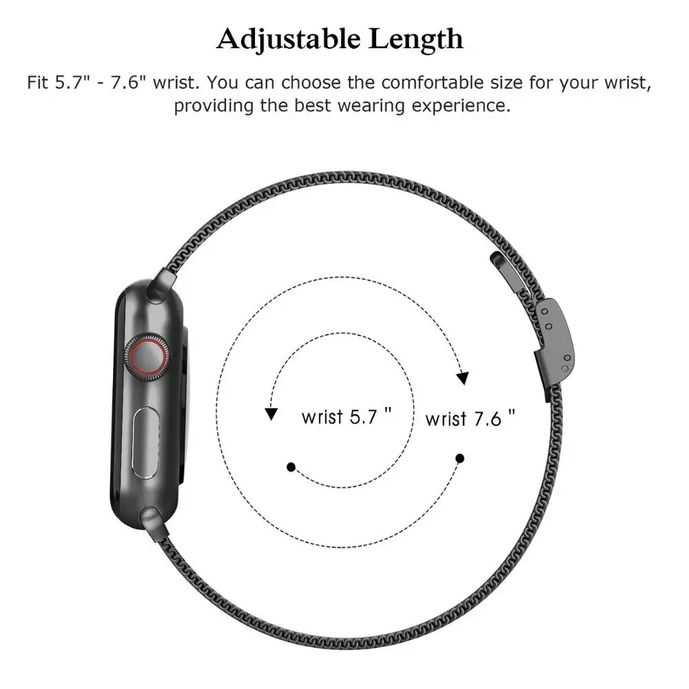 Milano diržu, Apple Watch band 44mm 40mm 38mm Silm Nerūdijančio plieno watchabnd Metalo apyrankė iwatch serijos 3 4 5 se 6 grupė