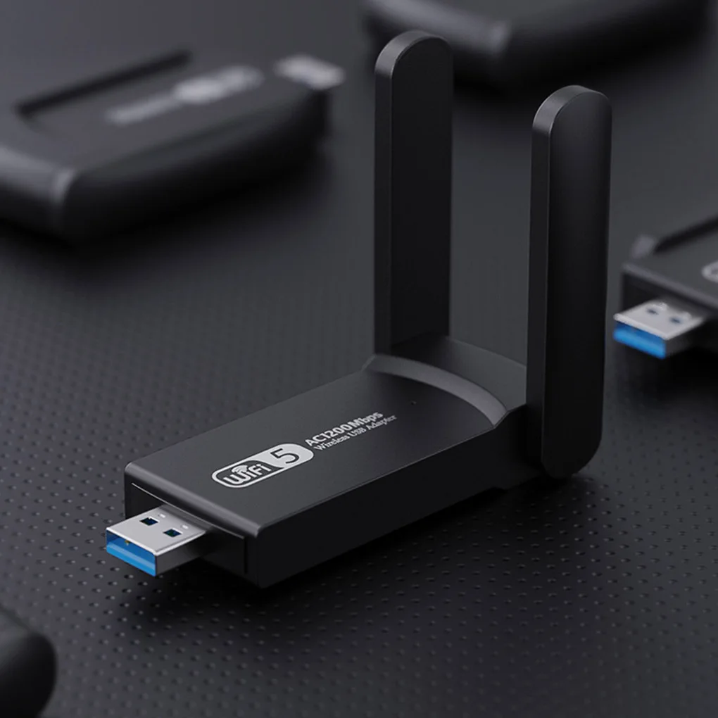 Mini 1200Mbps USB 3.0 Belaidis dviejų dažnių 2.4 G&5G WiFi, Ethernet Adapteris Raktu 802.11 ac Su Antena Nešiojamojo kompiuterio Darbalaukį