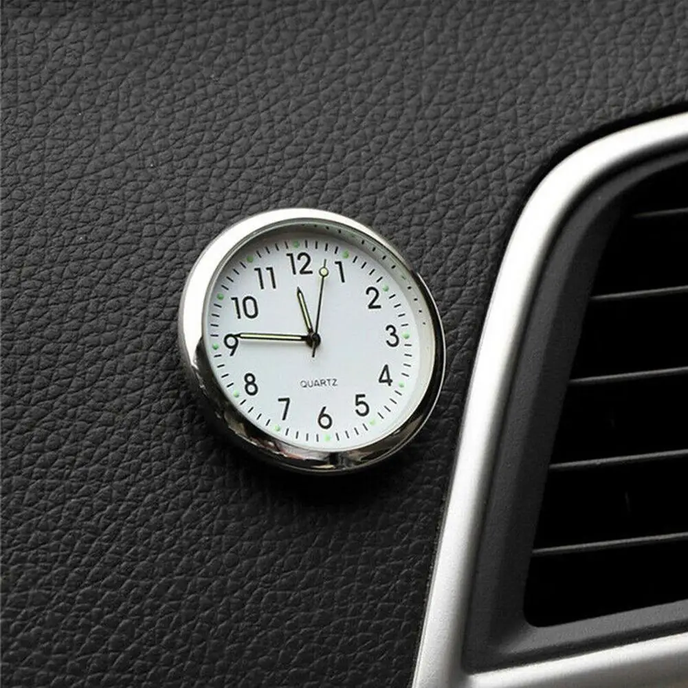 Mini Šviesos Automobilių Laikrodis Automobilių Vidaus Klijuoti Ant Skaitmeninio Žiūrėti Mechanika Kvarciniai Laikrodžiai Auto Ornamentas, Automobilių Reikmenys