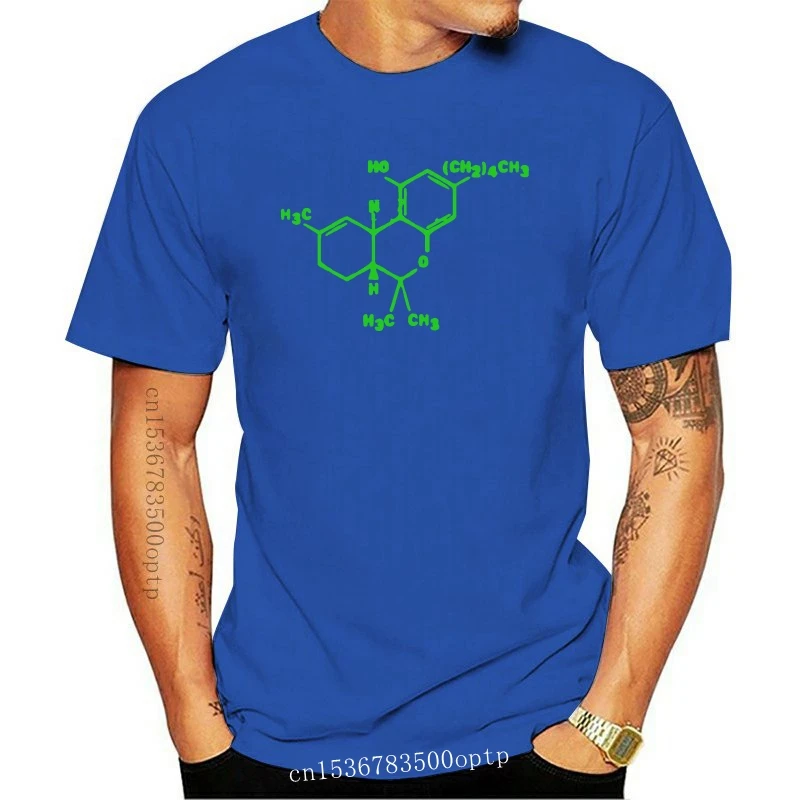 Molekulės T-shirt - Juokingi marškinėliai Piktžolių bongas Dūmų Cheech retro Chong THC