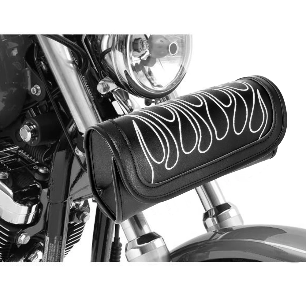 Motociklo Stalo Įrankių Krepšiai Saugojimo Odos Kelionių Maišelis Priekiniai Bagažo Krepšys Harley Sportster XL Turistinis Softail Dyna Kelių Karalius