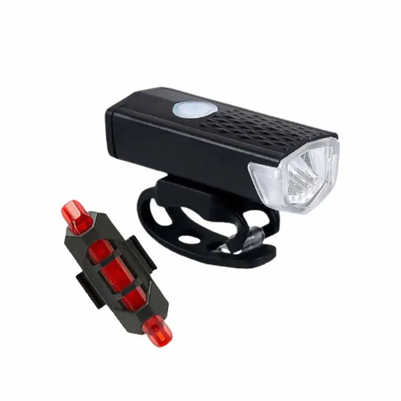 MTB Dviratis, Priekinis Galinis Žibintas Nustatyti Vandeniui LED Dviračio Žibintas USB Įkrovimo Naktį Dviračių Saugos Įspėjimas priekinis žibintas, Dviračio Priedai