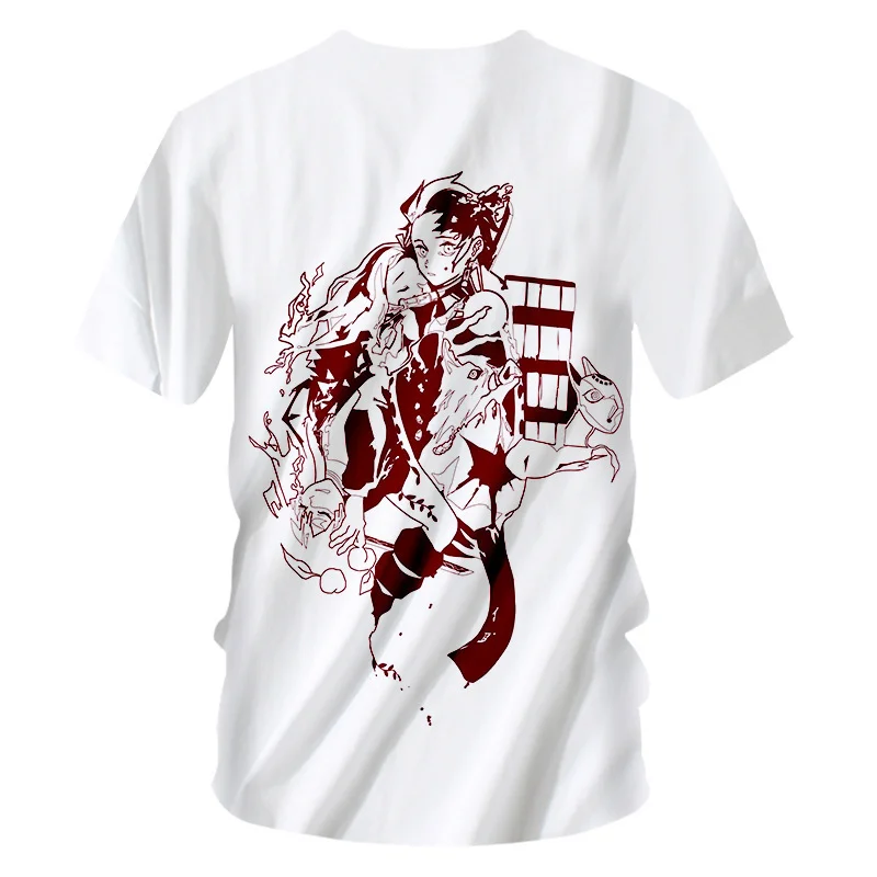 Nauja Japonų Anime Kimetsu Nr. Yaiba Demon Slayer T Shirt Grafikos 3D spausdinimo Viršūnes Tees Marškinėlius Streetwear Punk T-marškinėliai Vyrams, drabužiai