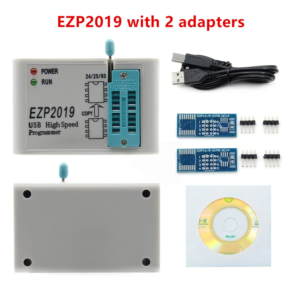 Naujas Atvykimo EZP2019 USB, SPI Programuotojas Paramos Win7 & Win8 24 25 93 EEPROM, Flash Bios Smart Chip Programavimas Skaičiuoklė