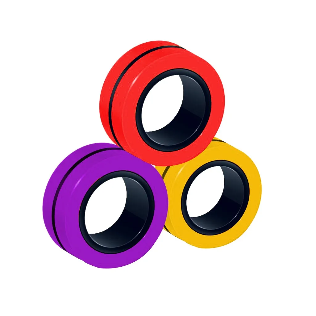 Naujas Juokingi Fidget Suktuko Magnetinės Apyrankės Žiedo Išpakuokite Žaislą Magic Žiedas Rekvizitai Įrankiai Streso Figet Žaislai Stresas Vaikų Žaislai Paramos C