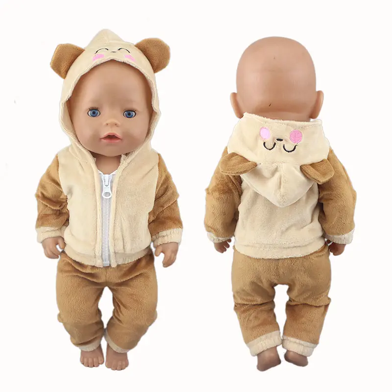 Naujas Mielas mažai gyvūnų kostiumas Tinka 43cm Baby Doll, 17 Colių Atgimsta Bebe Lėlės Drabužiai