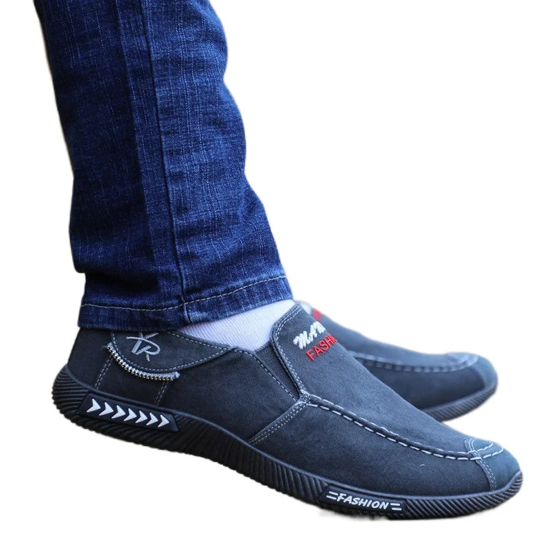 Naujas neleidžiančioms slysti vyriški batai vidutinio amžiaus tėtis batų dezodorantas laisvalaikio bateliai minkštas padas kvėpuojantis viena koja pedalą tingus batų