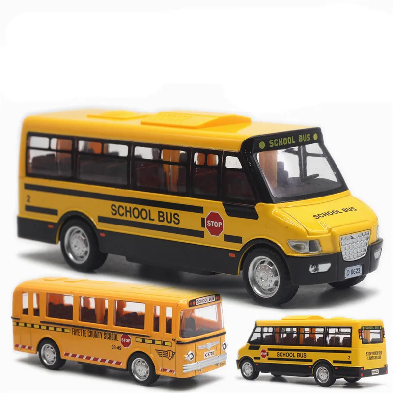Naujas produktas, 1:50 lydinio traukti atgal, mokykla, autobusų,klasikinis mokyklos autobusas žaislas,modeliavimo garso ir šviesos,nemokamas pristatymas