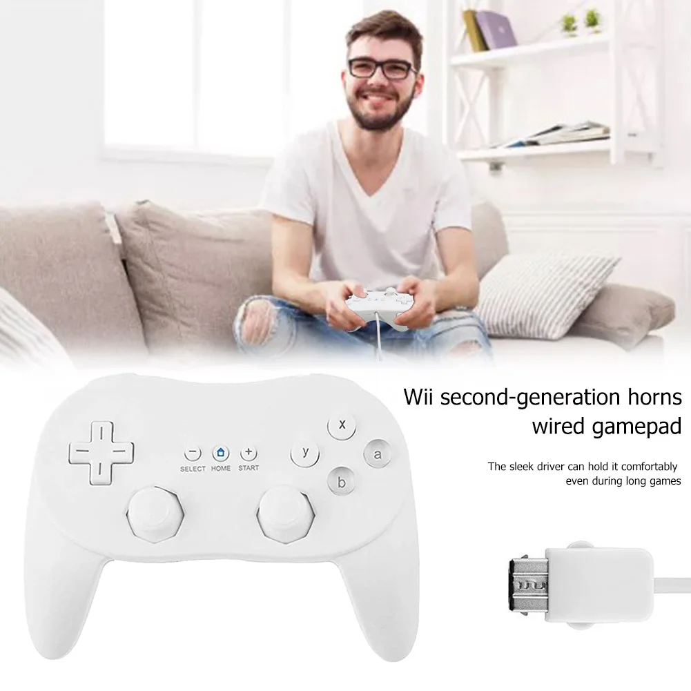 Naujas Žaidimų Valdymo 2x Klasikinis Gampads Valdiklis, skirtas Nintendo Wii Konsolės Laidinio Gamepad For PC Kompiuteris, Nešiojamas Žaidimas Kreiptuką