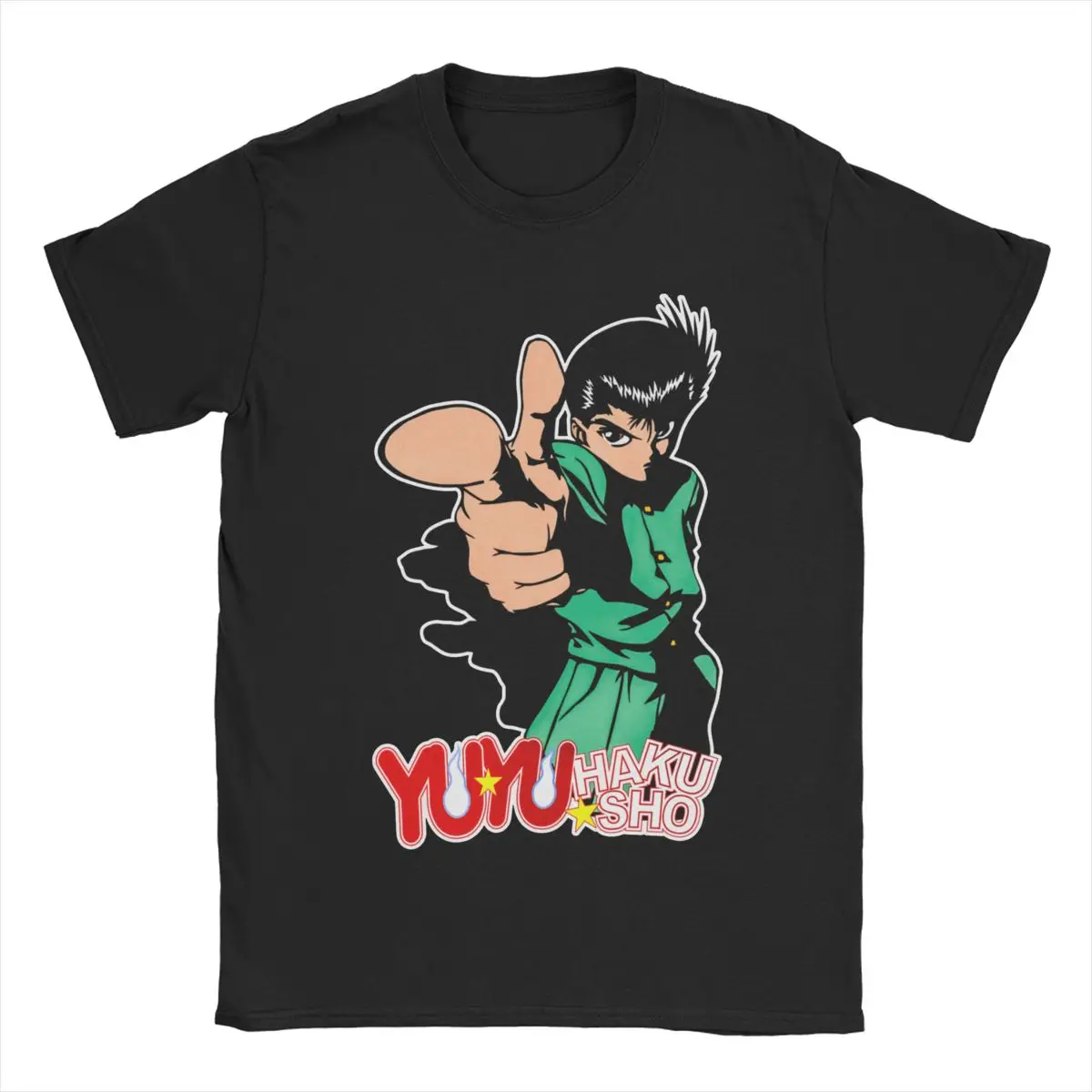 Naujovė Yu Yu Hakusho Yusuke Kurama Anime T-Marškinėliai Vyrams Įgulos Kaklo Medvilnės T Marškinėliai trumpomis Rankovėmis Tees Spausdinti Drabužiai