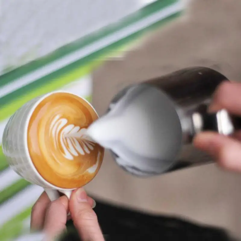 Nerūdijančio Plieno Kavos Putų PitcherPull Gėlių Puodelis Kapučino Pieno Puodą Espresso Puodelis Latte Art Pieno Putų Putų Prekes