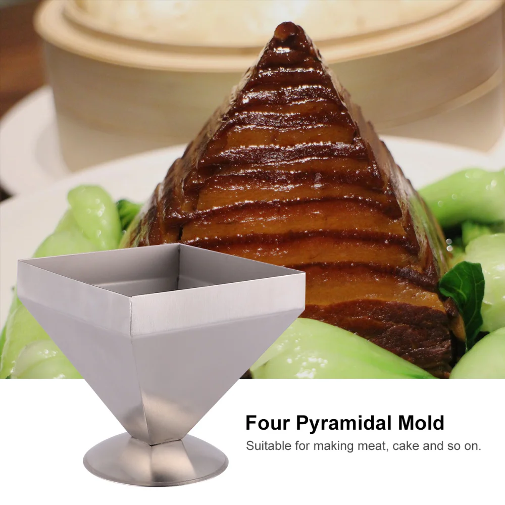 Nerūdijančio Plieno Keturių Piramidės Pelėsių Praktinių Šaltas Patiekalas Pelėsių Virtuvės