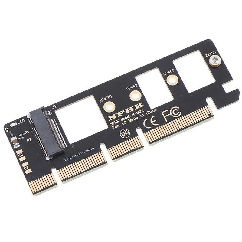 NGFF M Klavišą M. 2 NVME AHCI SSD Su PCI-E ir PCI Express 3.0 16x x4 Adapteris Riser Card Konverteris XP941 SM951 PM951 A110 SSD