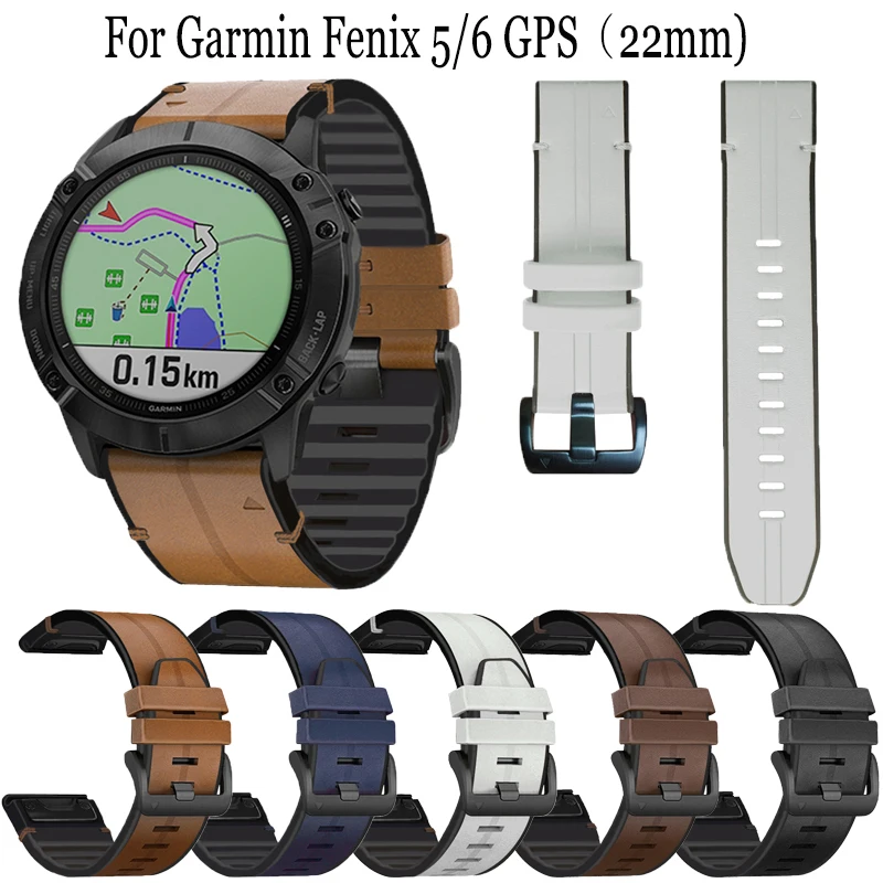 Odos watchband 22mm Greito atleidimo dirželis Garmin Fenix 5/6 GPS išmaniųjų laikrodžių Apyrankės Pakeitimo apyrankė Reguliuojamas diržas