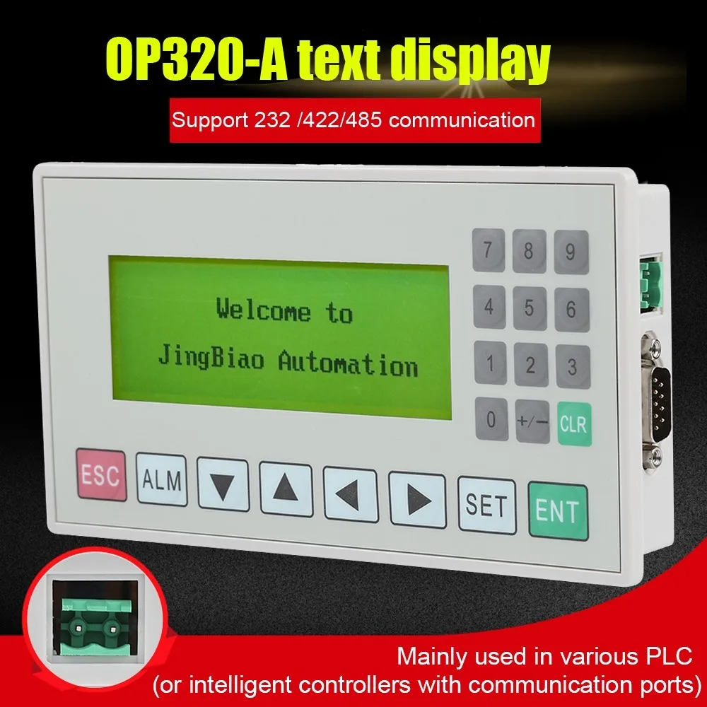 OP320-Tekstinis Ekranas 3.7 Colių LCD Ekranas, HMI Parama 232 /422/ 485 Communicationports IP65 Vandeniui tekstinė Dropshipping