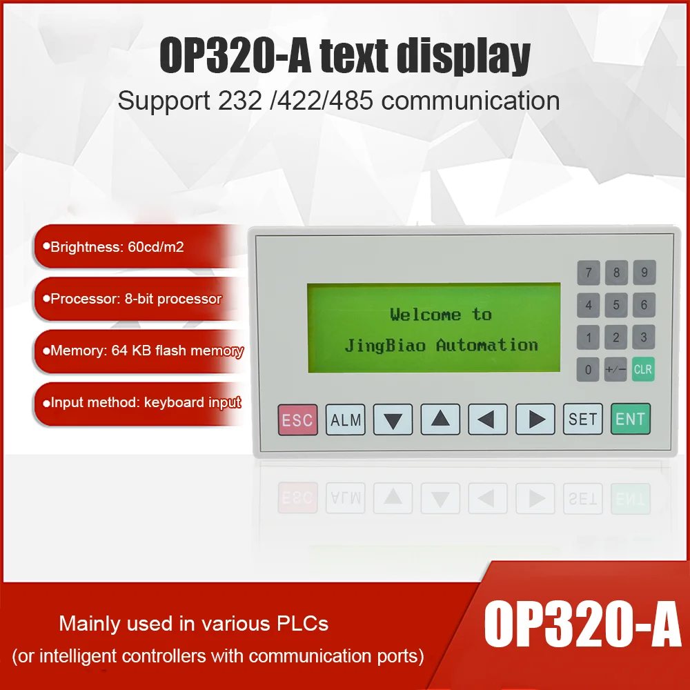 OP320-Tekstinis Ekranas 3.7 Colių LCD Ekranas, HMI Parama 232 /422/ 485 Communicationports IP65 Vandeniui tekstinė Dropshipping