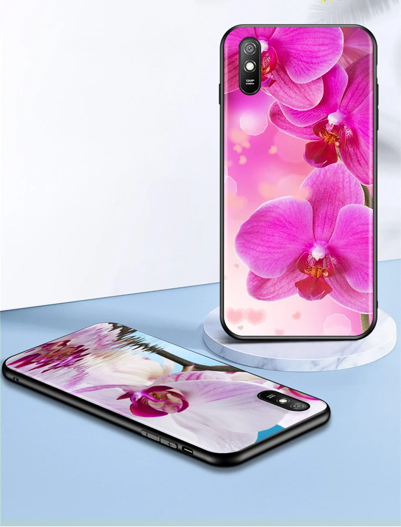 Orchidėja, Gėlių Spalvinga už Xiaomi Redmi 10X Pro 9C 9A 9I 9T 9 EIKITE K30S Ultra K20 8A 8 7A 7 S2 6A 6 5 5A 4X Pro Telefono dėklas