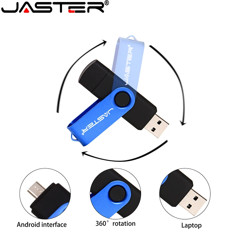 OTG USB Flash Drive, Metalinis Tušinukas ratai 2.0 64GB 32GB pendrive išorės saugojimo atminties kortelė 16 GB 128 GB 8 GB 