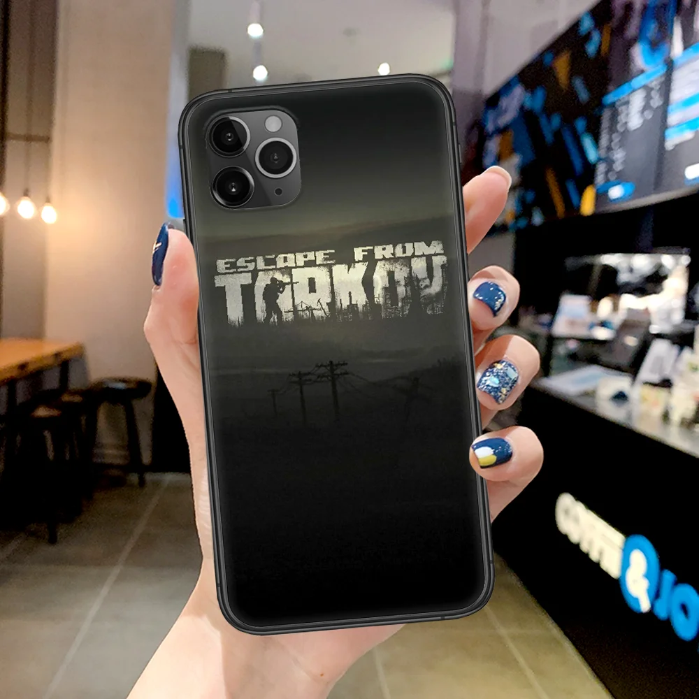 Pabėgti Nuo Tarkov Žaidimas, Telefono dėklas Skirtas Iphone 4, 4s, 5 5S SE 5C 6 6S 7 8 Plus X XS XR 11 12 Mini Pro Max 2020 juoda Korpuso Tpu Ląstelių