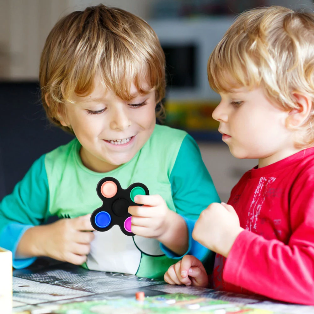 Paprasta Dimple Fidget Žaislai Silikono Jutimo Žaislas Vaikams Anksti Švietimo Nešiojamą Mini Išskleidimo Keychain Vaikams