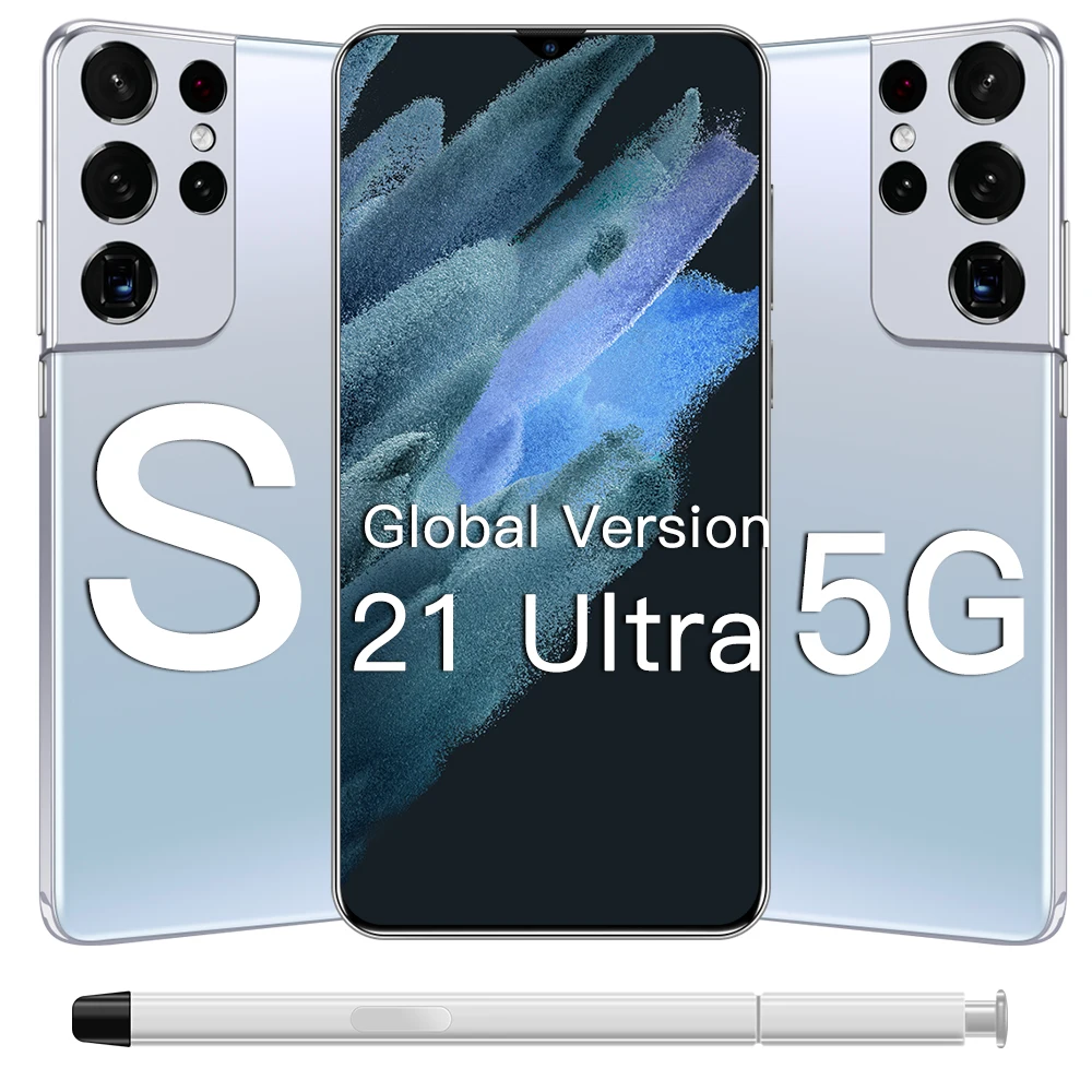 Pasaulinė Versija Galay S21 Ultra 5G 12 GB 512 GB 6.7 Colių Android10 Išmanųjį telefoną 6800mAh Visą Ekraną Deka Core LTE Tinklo Mobiliojo Telefono