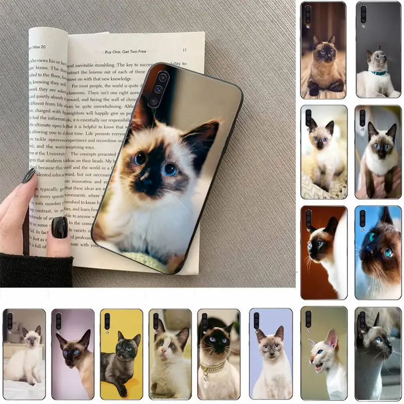 Pet siamo katė Telefono dėklas Samsung Galaxy a50 A30S A50S a71 70 a10 atveju 